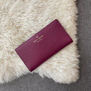 Kate Spade Wallet Burgundy